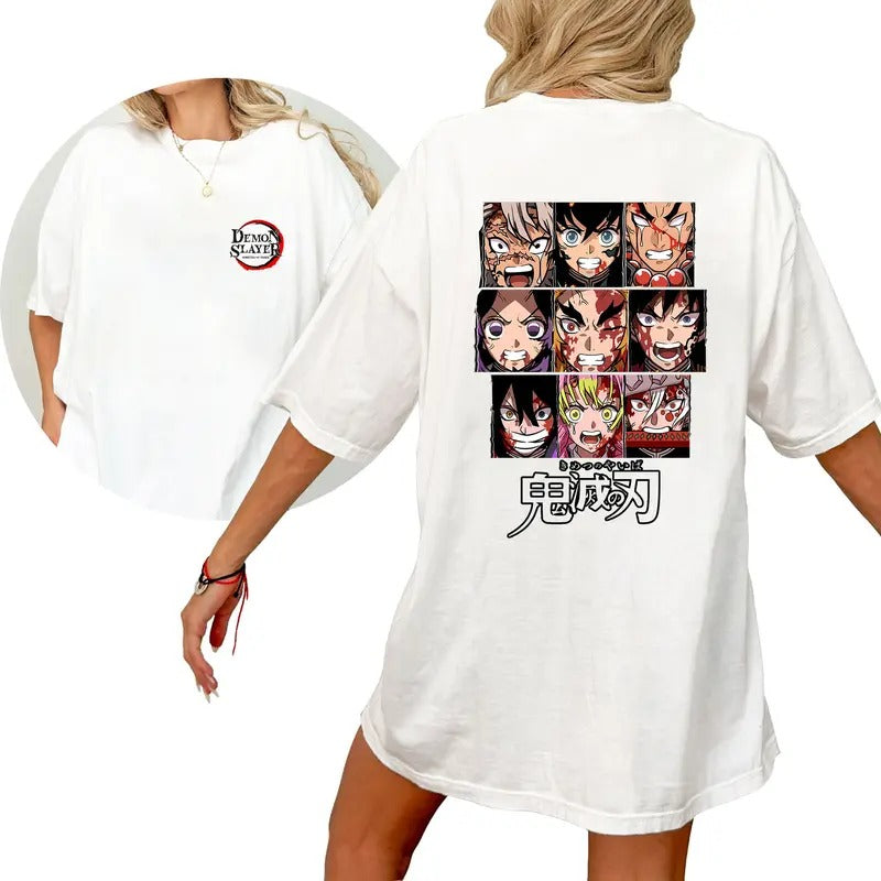 DS Hashira Characters Tshirt Crewneck Hoodie Comfort Cotton Sweatshirt | HypeDripTees.com