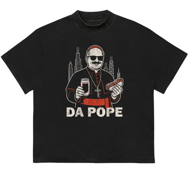 Da Pope From Oblock T-Shirt HipHop Style Soft Cotton Fabric Everyday Graphic Tee Hoodie, Sweatshirt | HypeDripTees.com