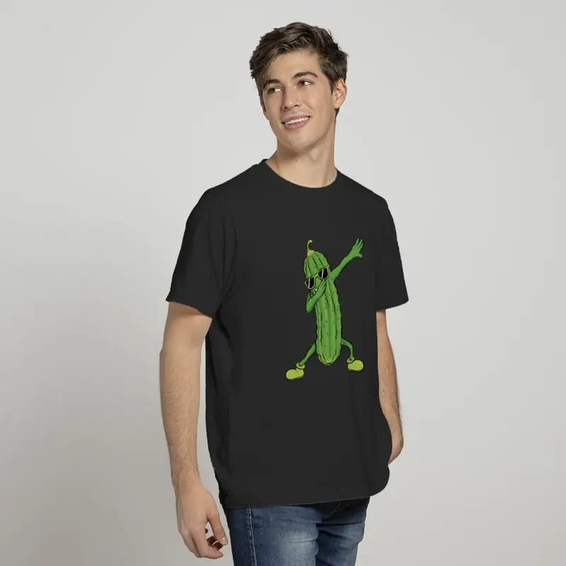 Dabbing Pickle Dancing Cucumber lover Funny  T-shirt, sweater and Hoodie Sweatshirt | HypeDripTees.com