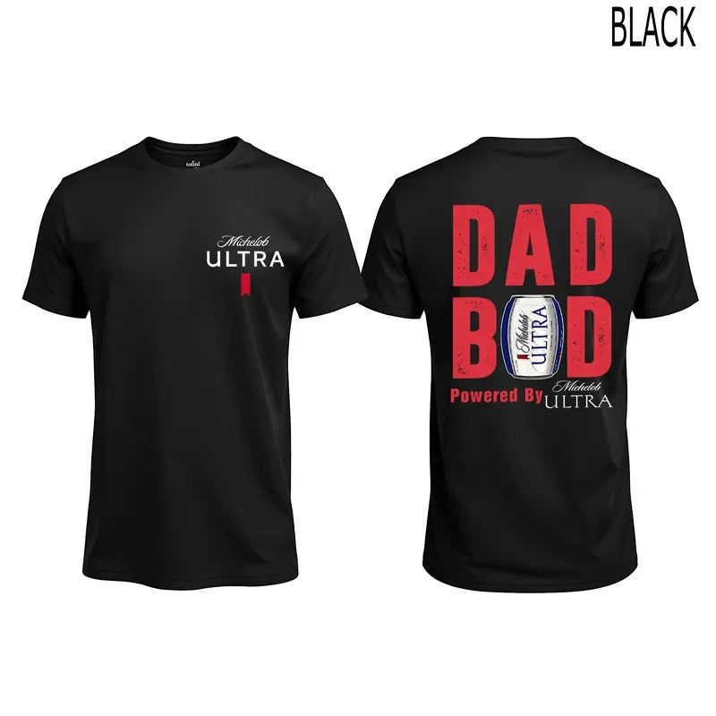 Dad Bod Michelob ultra light beer t-shirt for men and women Cotton T-shirt unisex Menswear Classic Hoodie, Sweatshirt