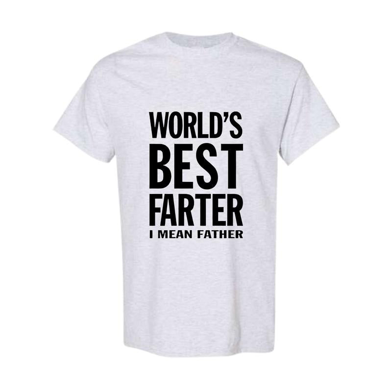 Dad Shirt Gifts for Dads Fathers Day World's Best Farter Funny T Shirts for Men- Father's Gift, Full Color, Full Size...