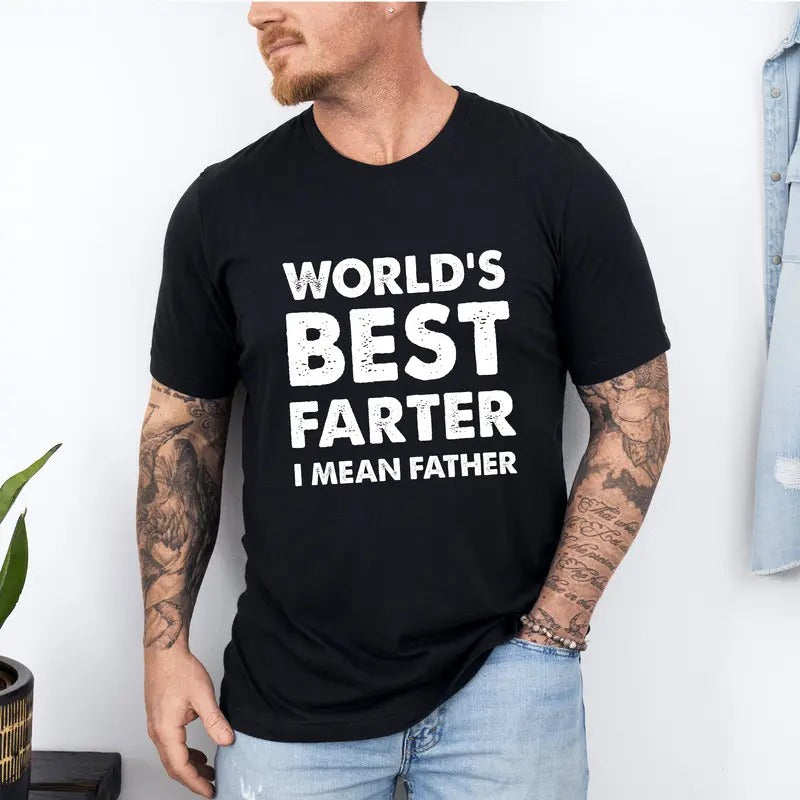Dad World's Best Farter I Mean Father Shirt, Dad Shirt, Father's Day Shirt, Dad Gift Hoodie, Sweatshirt | HypeDripTees.com
