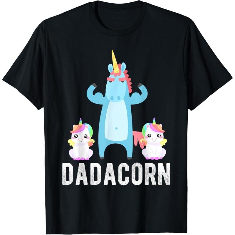 Dadacorn, Funny Unicorn Lover Tee for Papa Dad and Kid T-Shirt Hoodie, Sweatshirt | HypeDripTees.com