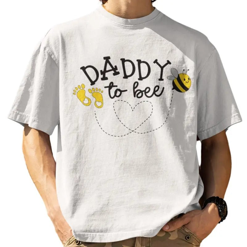 Daddy To Bee Shirt, Mens Cute Pregnancy Announcement T-Shirt and SweatShirt Hoodie | HypeDripTees.com