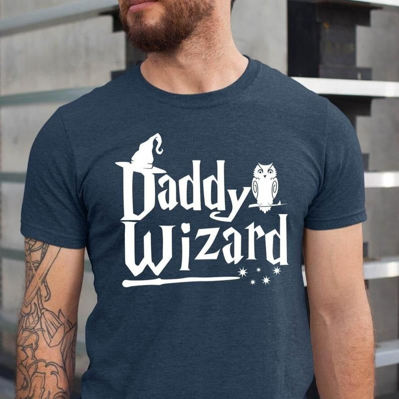 Daddy Wizard Shirt, Funny Potter Wizard Shirt, Father's Day Tee, Gift for Dad, Family Matching Shirt, Dad Shirt Hoodie,...