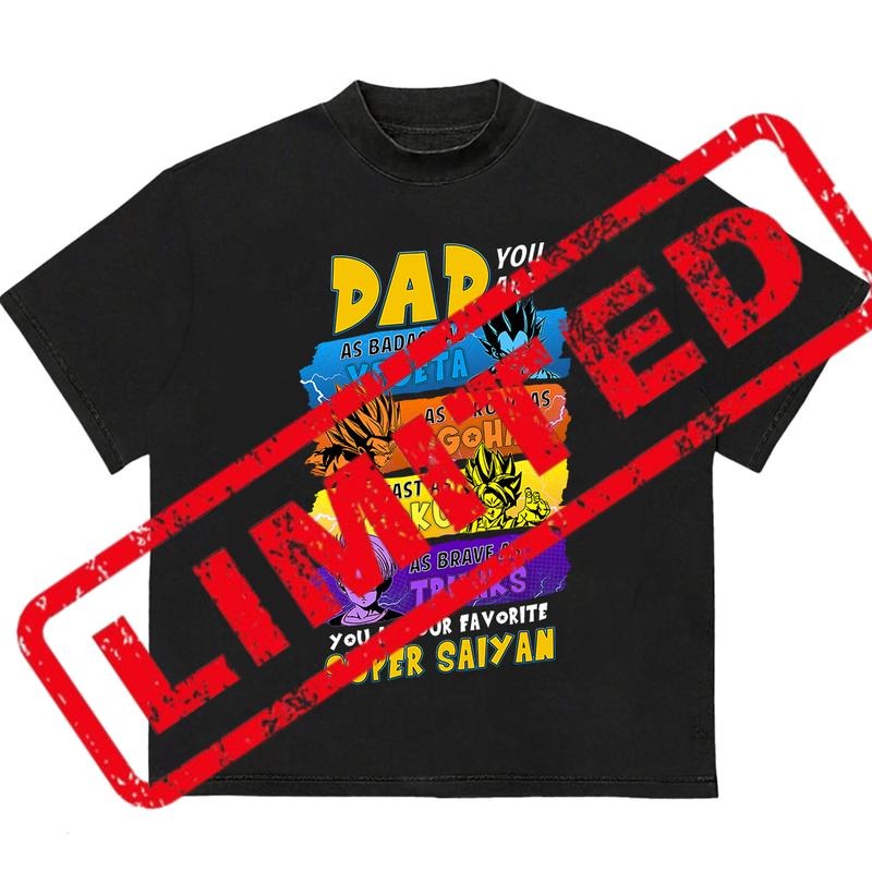 Daddy You Are My Favorite Saiyan T-Shirt Stylish Tee for Everyday Looks Hoodie, Sweatshirt | HypeDripTees.com