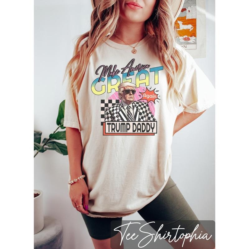 Daddy's Home Shirt, Trump 2024 Shirt, Republican Gift, 2024 Trump Shirt Hoodie, Sweatshirt | HypeDripTees.com