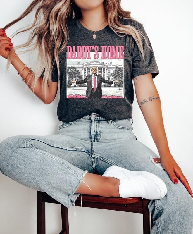 Daddy's Home Shirt, Trump 2024 Shirt, Republican Gift, Funny Trump  sweater Hoodie, Sweatshirt | HypeDripTees.com
