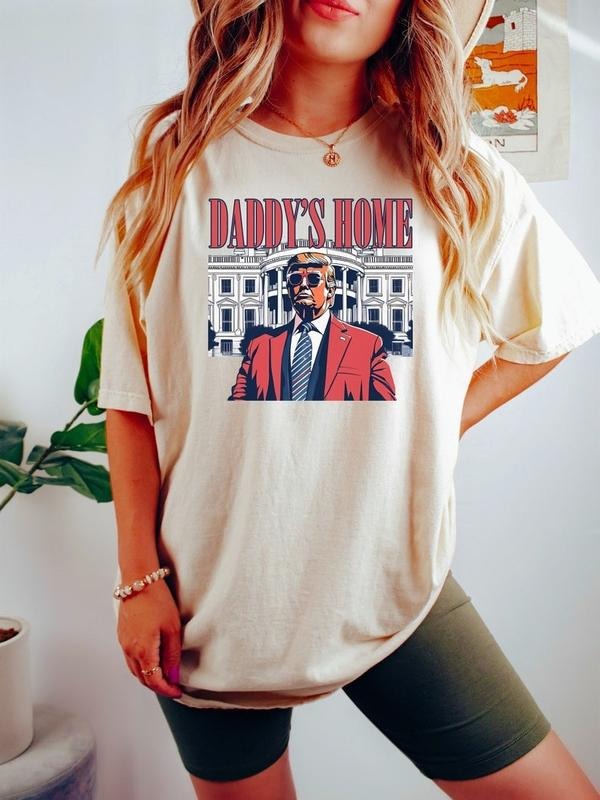 Daddy's Home Shirt, White House Trump 2024 Shirt, 4th of July Shirt, Trump Sweatshirt, Trump Gift Hoodie | HypeDripTees.com