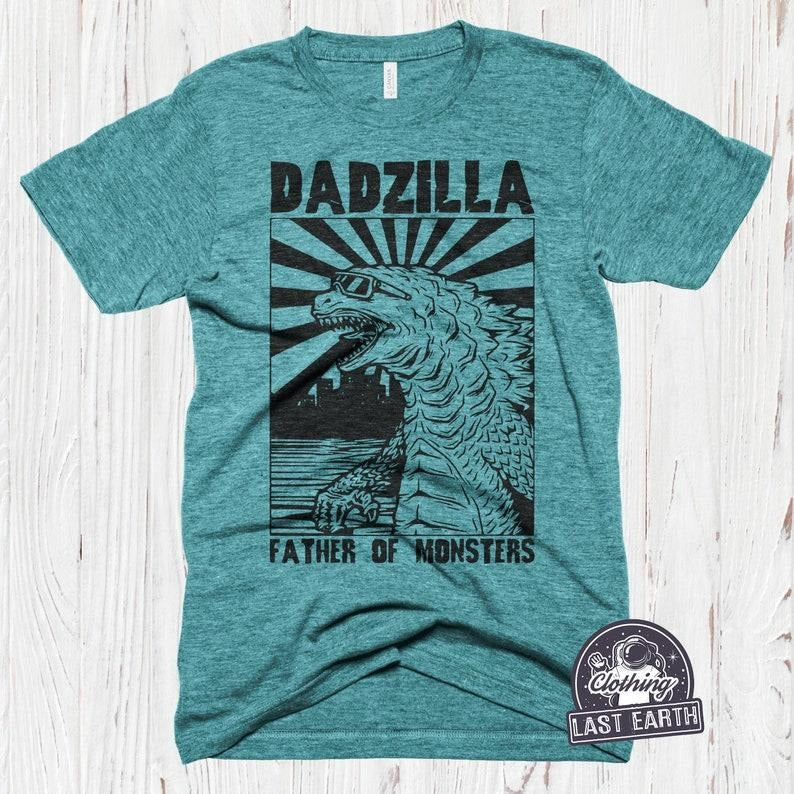 Dadzilla T-Shirt Father Day Gifts for Dad Funny Papa Tshirt Cool Daddy Dinosaur Tee Hoodie, Sweatshirt | HypeDripTees.com