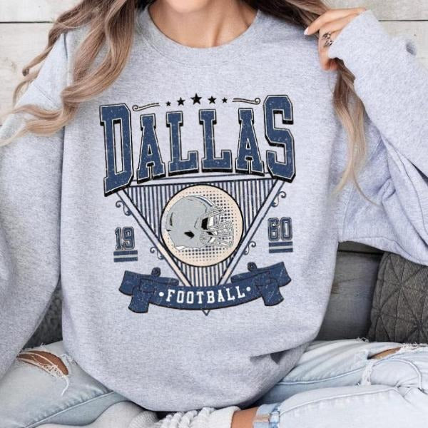 Dallas American Football Team Est 1960 Shirt, Fan Football Shirt Unisex Sweatshirt Youth Sweatshirt Hoodie | HypeDripTees.com