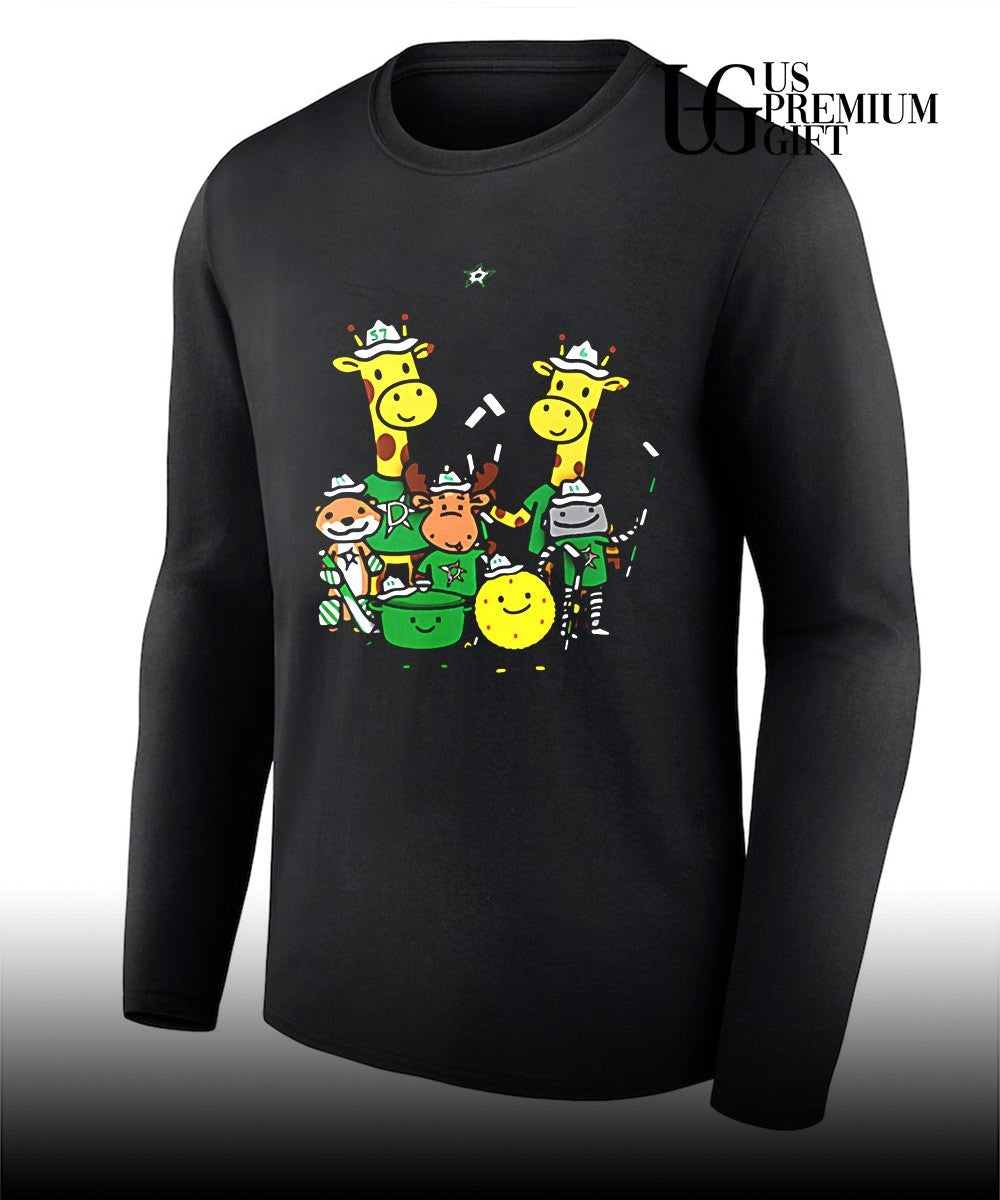 Dallas Stars Giraffe group photo shirt