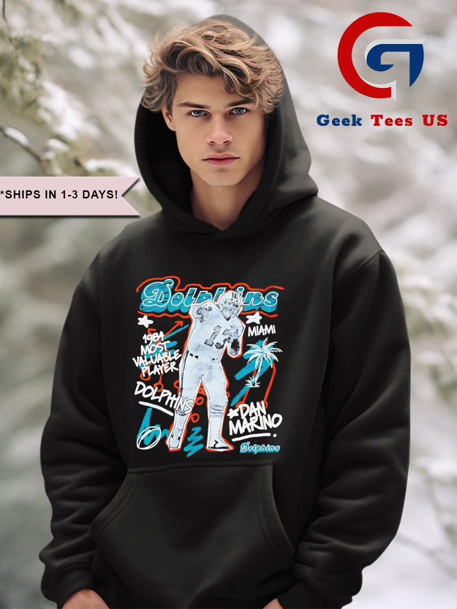 Dan Marino Miami Dolphins football graphic shirt
