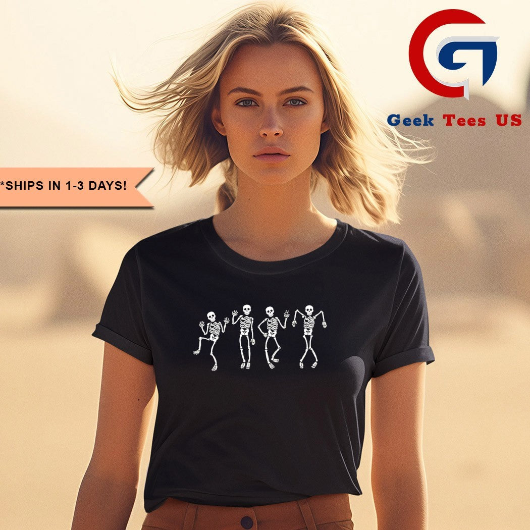 Dancing skeleton fuck Trump Halloween 2025 shirt