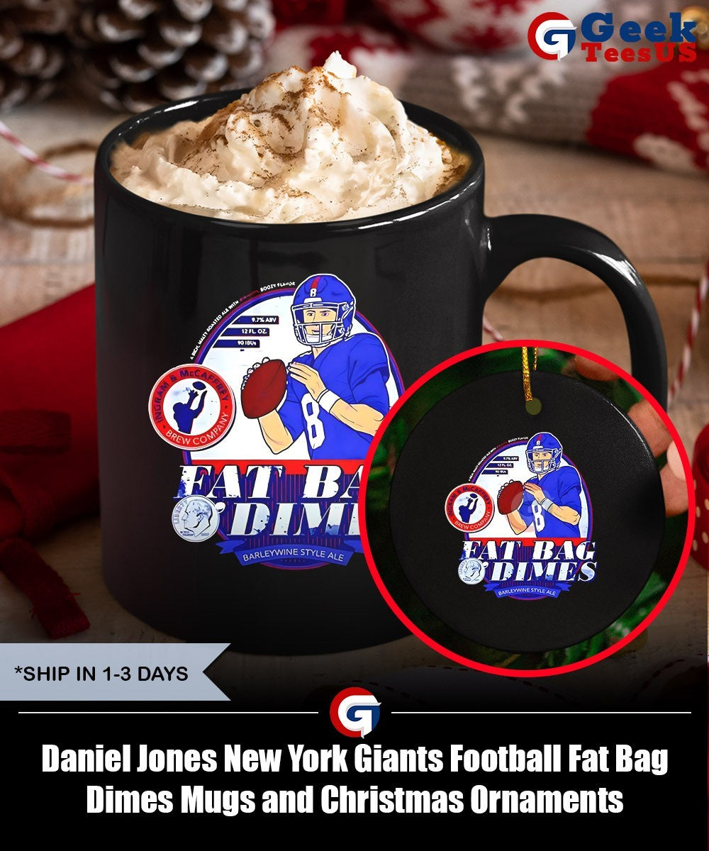 Daniel Jones New York Giants Football Fat Bag Dimes shirt
