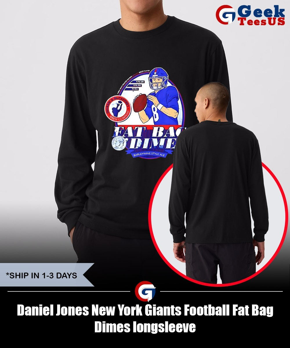 Daniel Jones New York Giants Football Fat Bag Dimes shirt