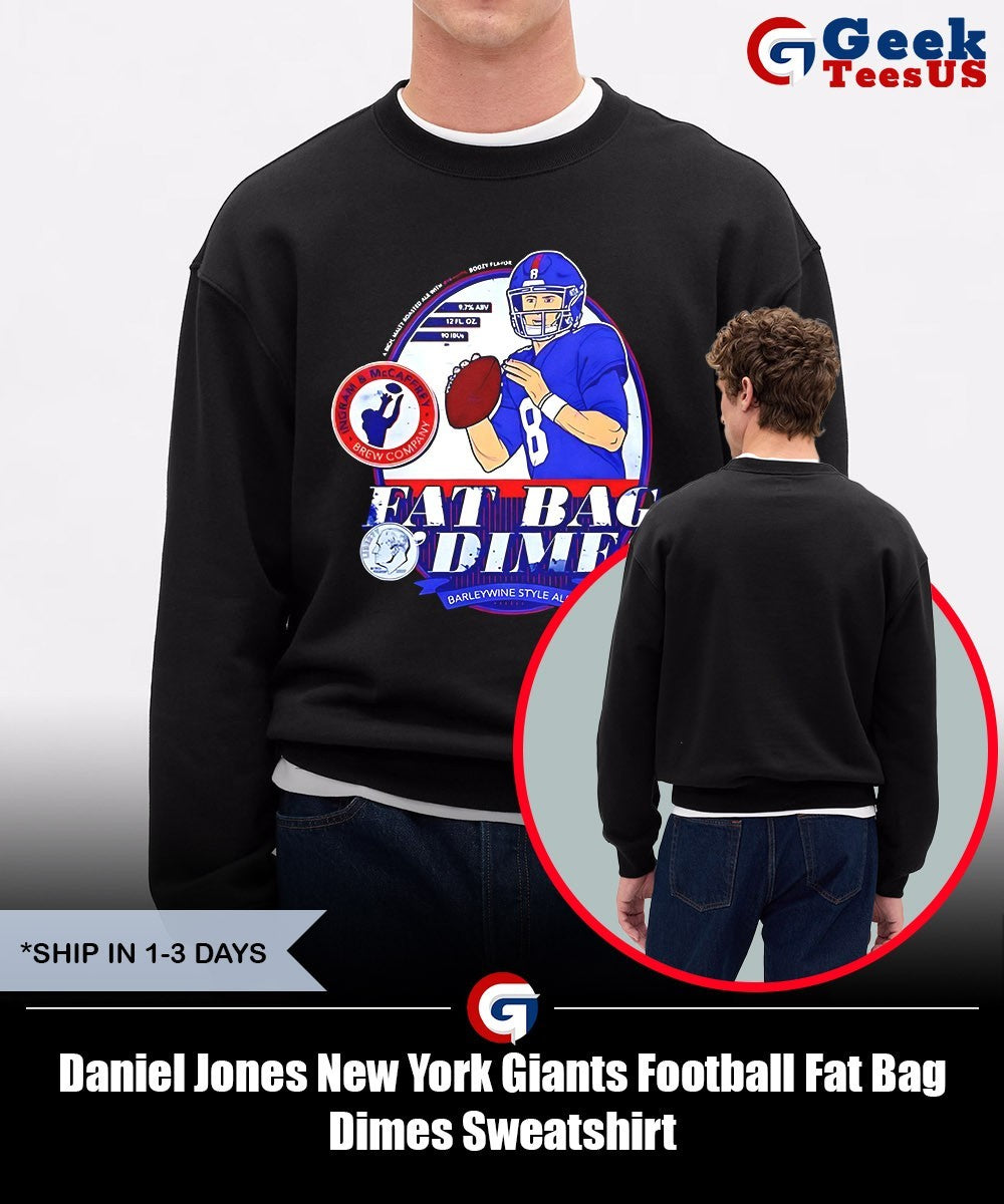 Daniel Jones New York Giants Football Fat Bag Dimes shirt