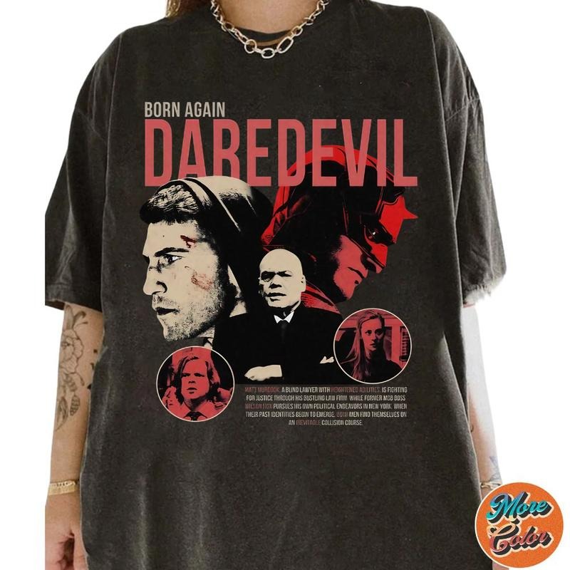 Daredevil Matthew Murdock Movie Shirts, Cotton Unisex T-shirt, Crew Neck, Size S- 3XL, Menswear Top, Womenswear Top...
