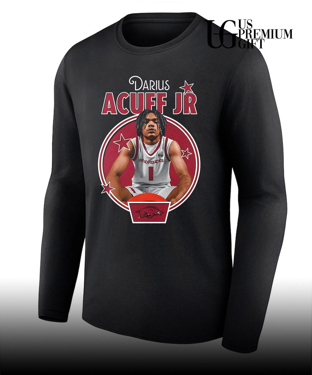 Darius Acuff Jr. Arkansas Razorbacks men’s basketball Portrait shirt