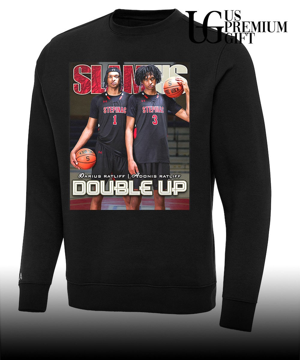 Darius and Adonis Ratliff Double Up Archbishop Stepinac NBA Slam shirt