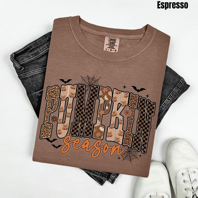 Dark Mix Pumpkin Season Comfort Colors T-Shirt 'NLB' Hoodie, Sweatshirt | HypeDripTees.com