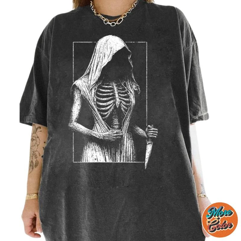 Dark Skull Movie Shirts, Cotton Unisex T-shirt, Crew Neck, Size S- 3XL, Menswear Top, Womenswear Top Underwear Streetwear...
