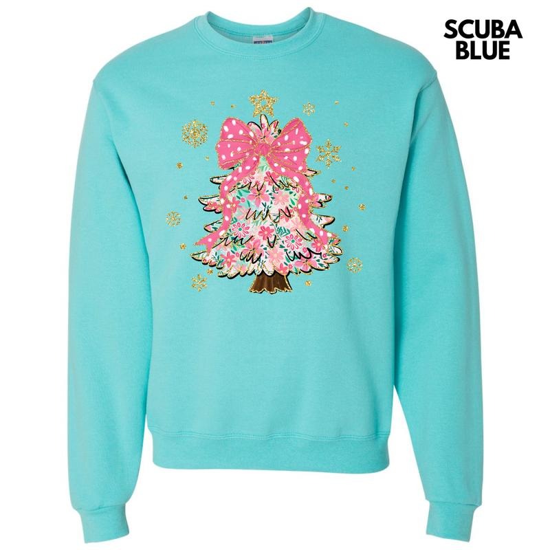 Darling Floral Christmas Tree Sweatshirt 'NLB' T-Shirts, Hoodie | HypeDripTees.com