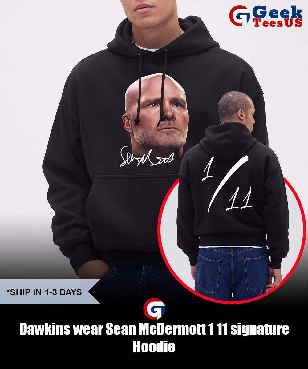 Dawkins wear Sean McDermott 1 11 signature shirt