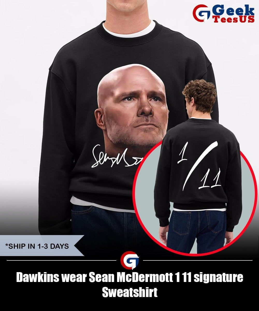 Dawkins wear Sean McDermott 1 11 signature shirt