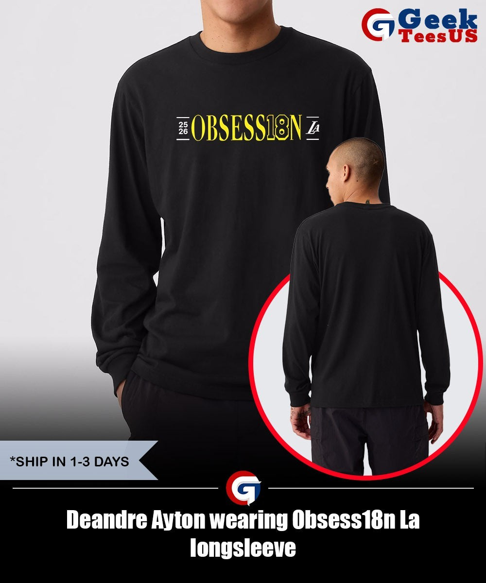 Deandre Ayton wearing Obsess18n La shirt