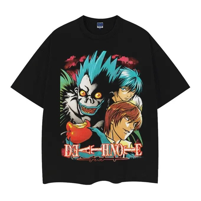 Death Note "Ryuk" Vintage Oversized Tee Anime T-shirt 100% Cotton Original Design Men's Top Streetwear Casual Crewneck...