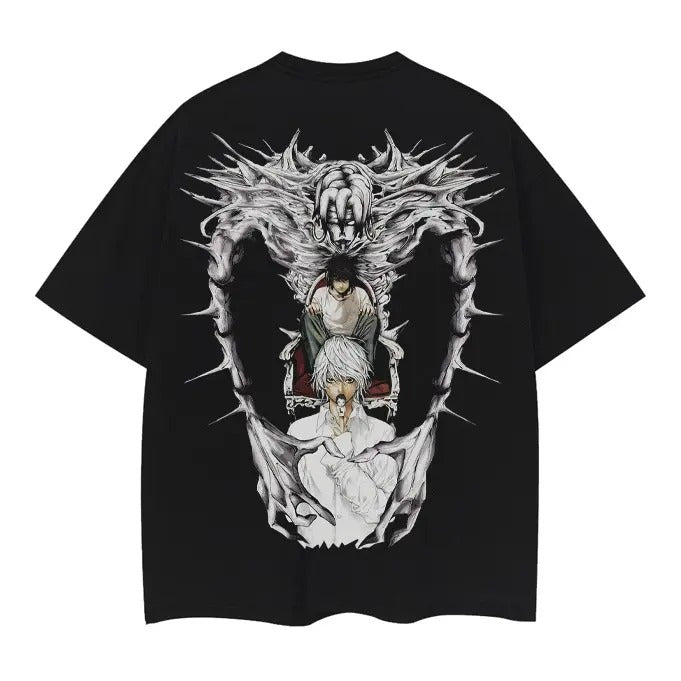 Death Note "Successor of L's Will, Near" Heavyweight Vintage Tee 100% Cotton OVERSIZED Anime T-shirt Menswear Top Casual...