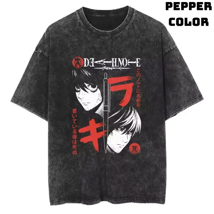 Death Note Vintage Graphic Tees, Death Note Tshirt, Death Note Merch, Anime Clothing, Unisex Manga Anime Shirts Top...