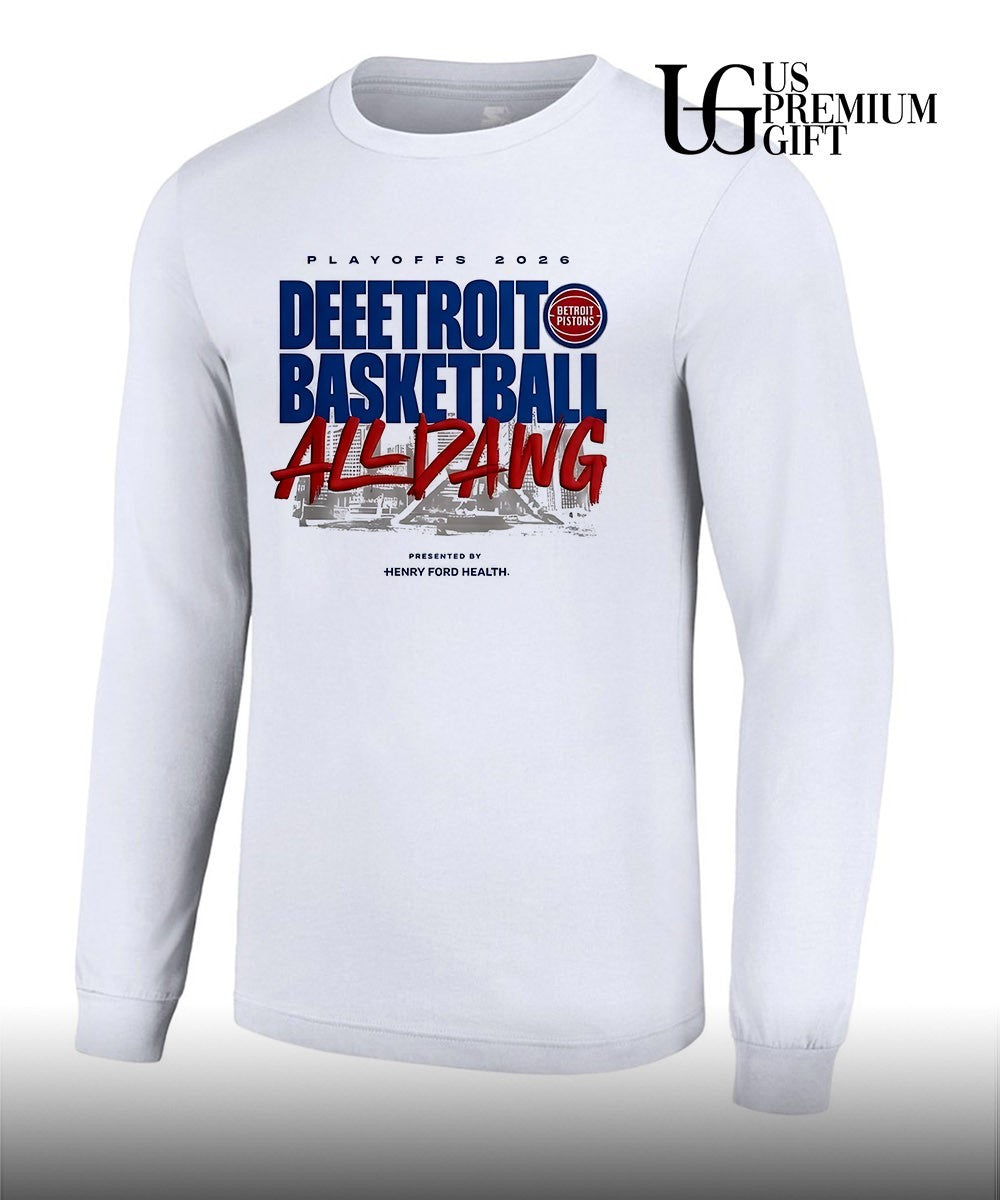 Deeetroit Basketball All Dawg Detroit Pistons Playoffs 2026 shirt