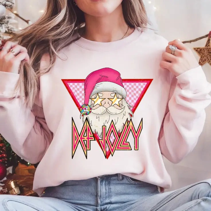 Def Jolly Heavy Metal Santa Unisex Sweatshirt T-Shirts, Hoodie | HypeDripTees.com