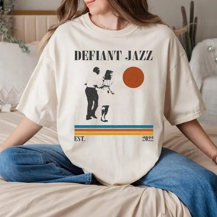 Defiant Jazz Shirt - Severance TV Show T-Shirt, Retro 90s Vintage Tee Hoodie, Sweatshirt | HypeDripTees.com