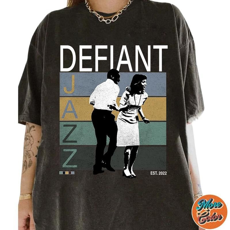 Defiantt Jazz Severancee Retro Style Classic TV Show Shirt, Cotton Unisex Shirts, Crew Neck, Size S- 3xl, Menswear Top,...