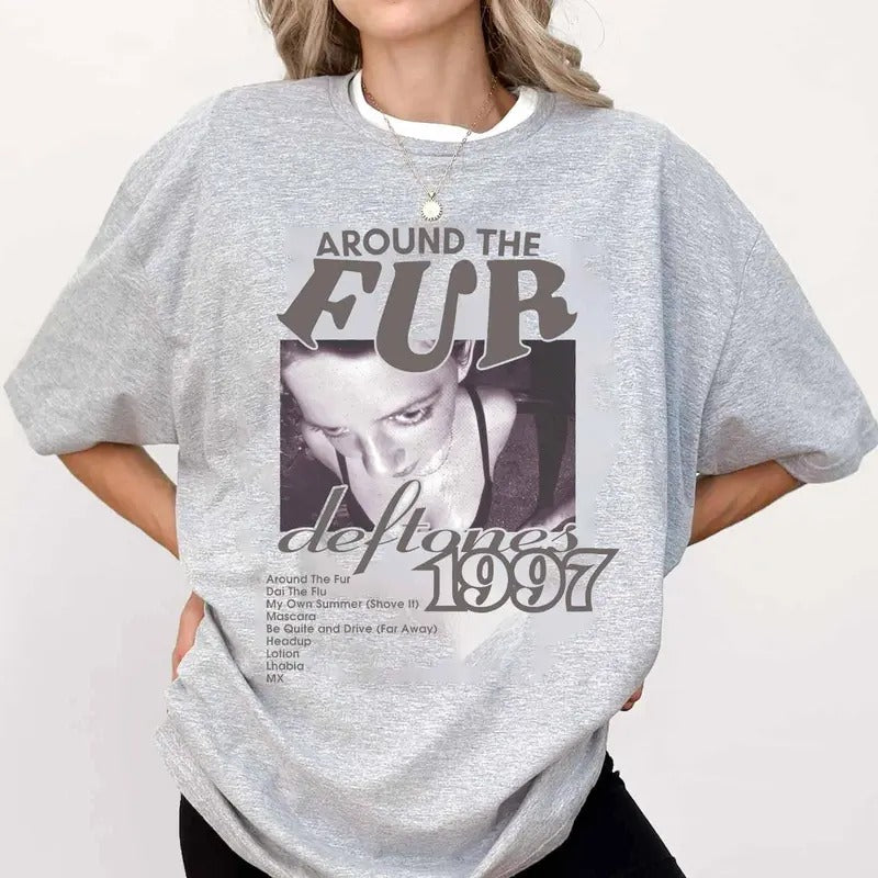 Deft0nes Ar0und The Furr T Shirt, Rock Music Apparel, Iconic Band, Band Merchandise, Unisex Short Sleeve Tee Shirt,...