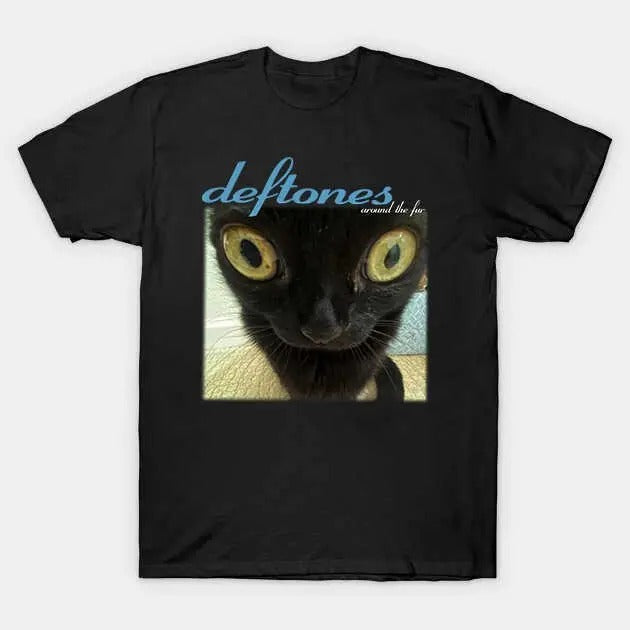 Deftones Around The Fur Cat Band T-Shirt Hoodie, Sweatshirt | HypeDripTees.com