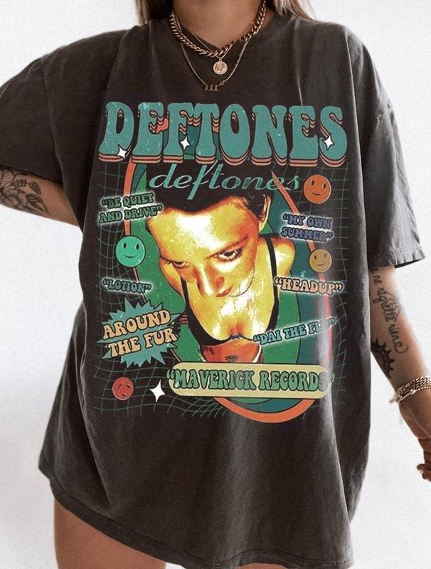 Deftones Band Music Shirt Around Fur Adrenaline White Pony Cure Diamond Eye Deftones Adrenaline Cotton Shirt T-Shirts, Hoodie, Sweatshirt