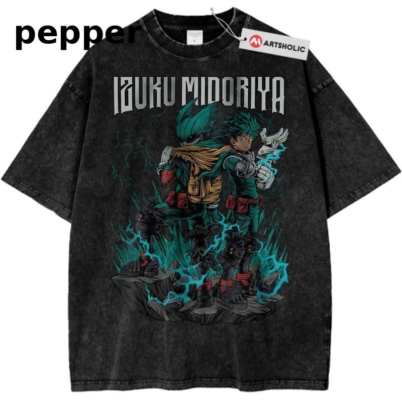 Deku Shirt, Izuku Midoriya Shirt, My Hero Academia Shirt, MHA Shirt, Anime Shirt, Vintage Tee Menswear T-Shirt Hoodie,...