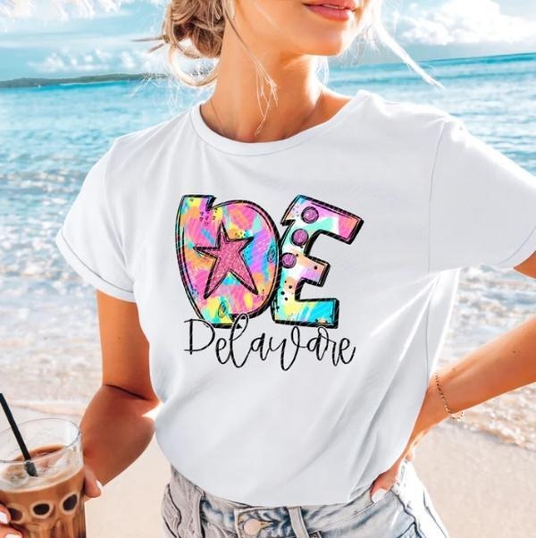 Delaware Splash DTF Transfers - THIS IS NOT A SHIRT Hoodie, Sweatshirt | HypeDripTees.com
