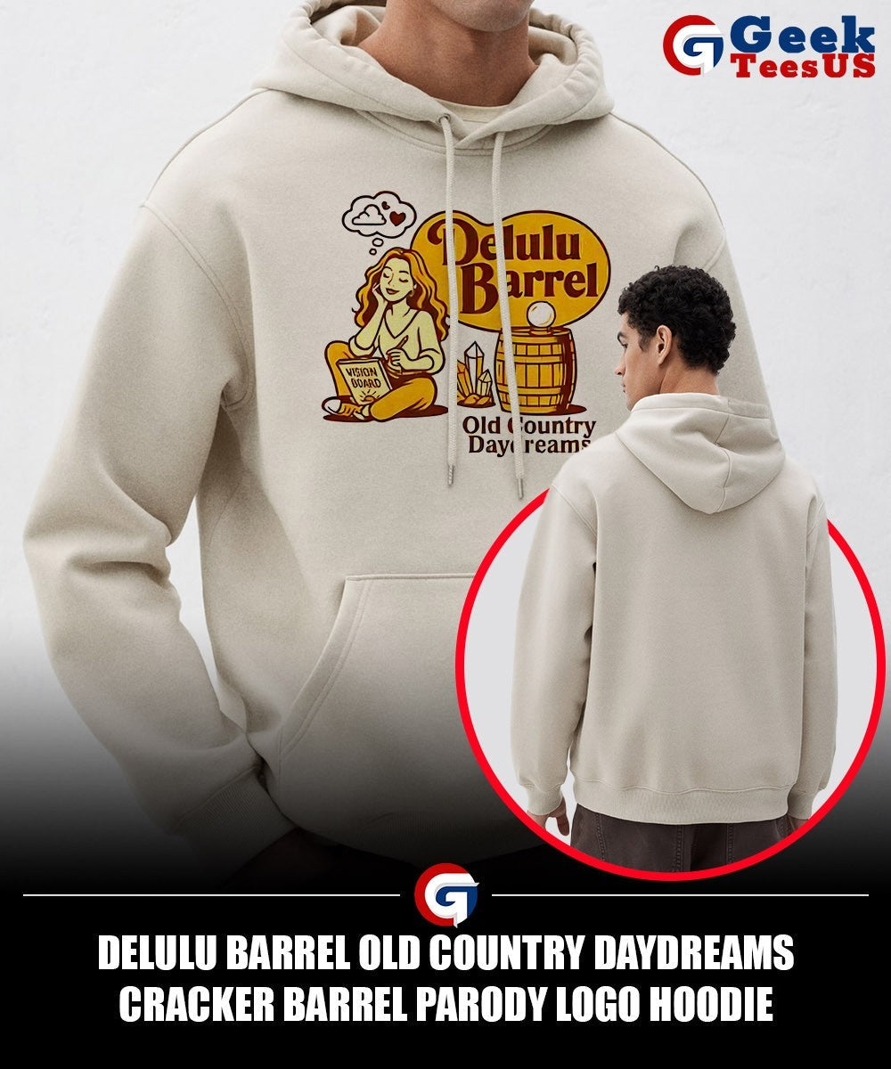 Delulu Barrel Old Country Daydreams Cracker Barrel parody logo shirt