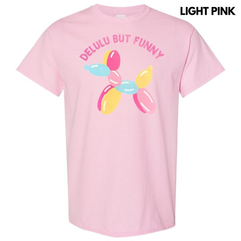 Delulu But Funny Gildan Short Sleeve T-Shirt Hoodie, Sweatshirt | HypeDripTees.com