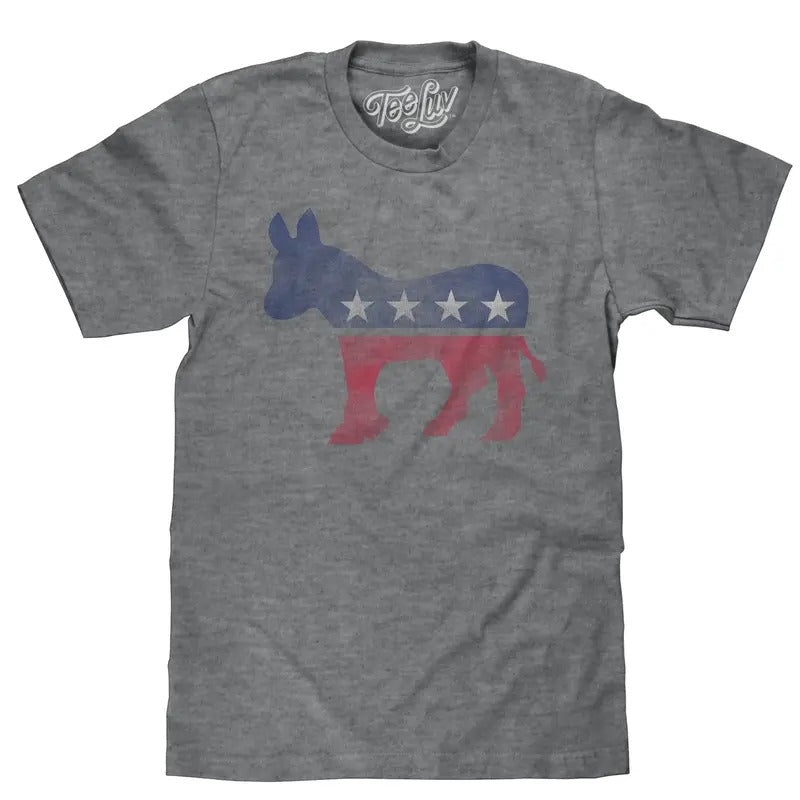Democrat Donkey T-Shirt - Gray Hoodie, Sweatshirt | HypeDripTees.com