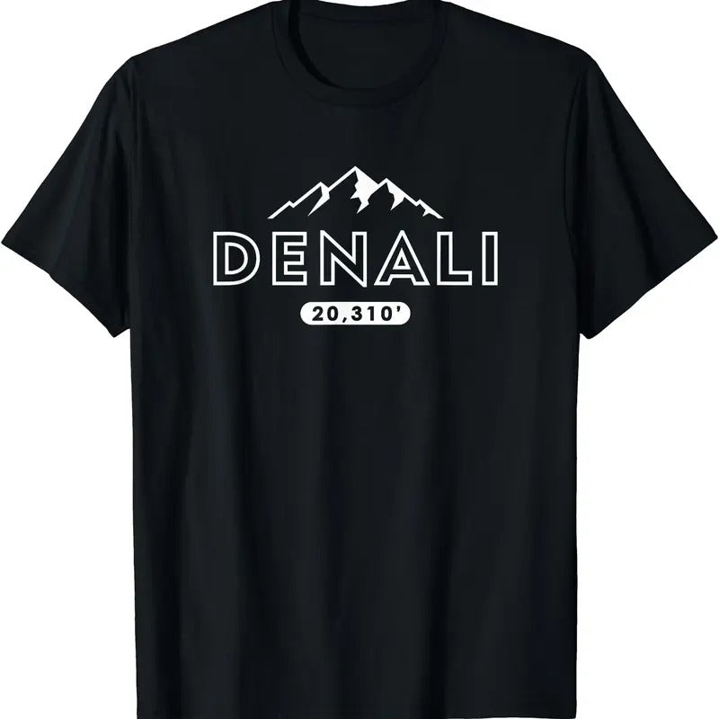 Denali Mountain Peak Elevation Mens Alaska National Park T-Shirt Hoodie, Sweatshirt | HypeDripTees.com