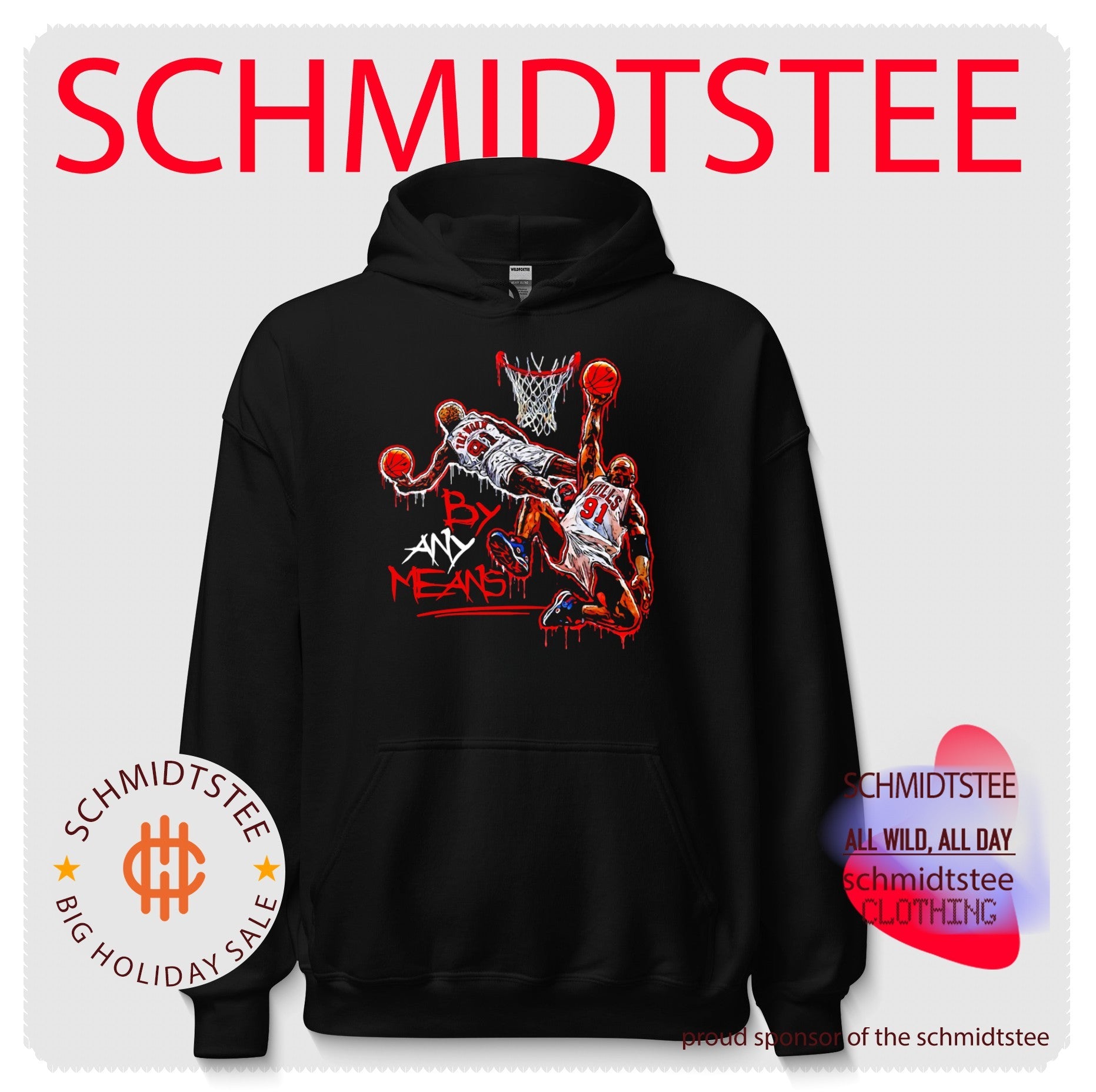 Dennis Rodman Chicago Bulls By Any Means Bootleg Style shirt