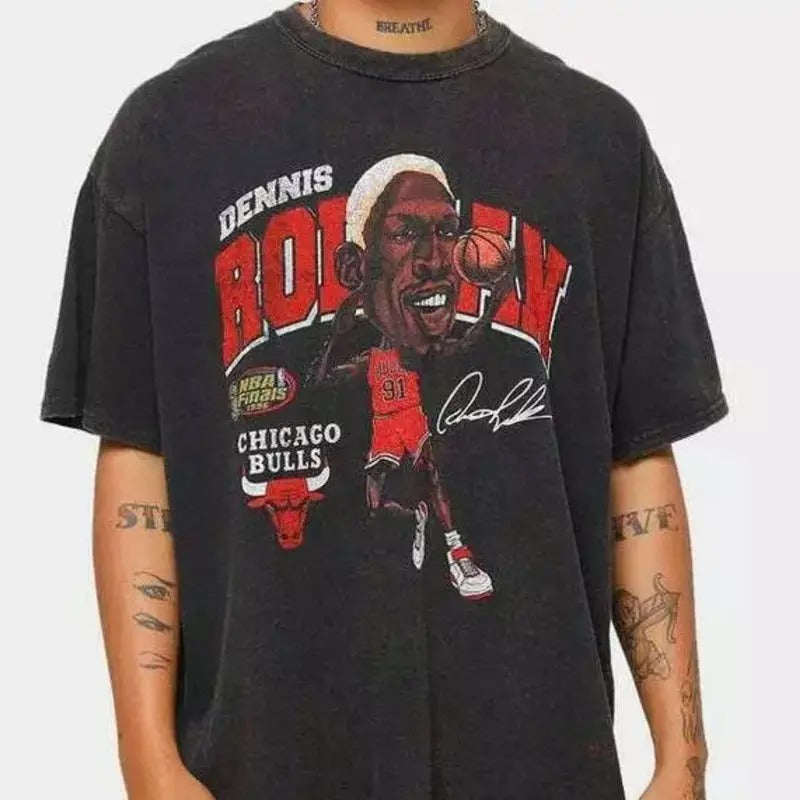 Dennis Rodman NWO Hollywood WCW Rodzilla Wrestling 90's Vintage Design T-Shirt Hoodie, Sweatshirt | HypeDripTees.com
