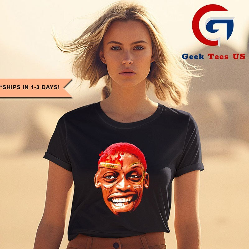 Dennis Rodman big head crazyhead Bad Boy shirt