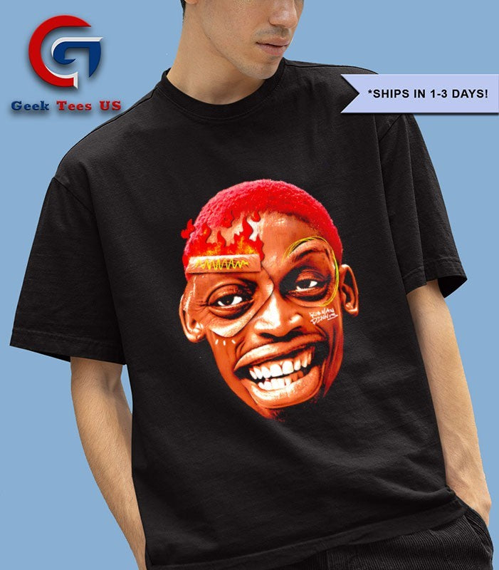 Dennis Rodman big head crazyhead Bad Boy shirt